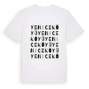 Yenice Köyü ordlek t-shirt – ekologisk bomull t-shirt från Pinshirt