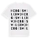 Hergiswil (NW) ordlek t-shirt