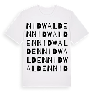 Nidwalden ordlek t-shirt – ekologisk bomull t-shirt från Pinshirt