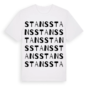 Stans ordlek t-shirt – ekologisk bomull t-shirt från Pinshirt