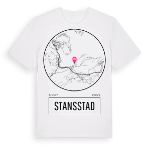 Stansstad t-shirt – ekologisk bomull t-shirt från Pinshirt