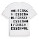 Wolfenschiessen ordlek t-shirt
