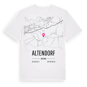 Altendorf karta t-shirt – ekologisk bomull t-shirt från Pinshirt
