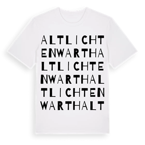 Altlichtenwarth ordlek t-shirt – ekologisk bomull t-shirt från Pinshirt
