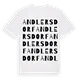 Andlersdorf ordlek t-shirt