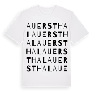 Auersthal ordlek t-shirt – ekologisk bomull t-shirt från Pinshirt