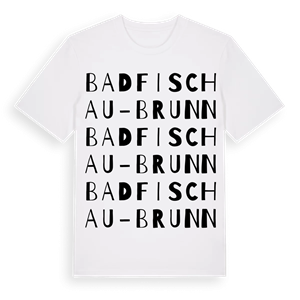 Bad Fischau-Brunn ordlek t-shirt – ekologisk bomull t-shirt från Pinshirt