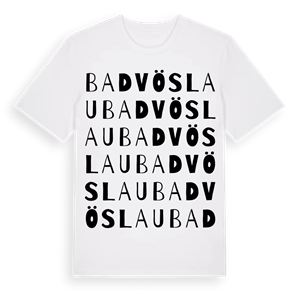 Bad Vöslau ordlek t-shirt – ekologisk bomull t-shirt från Pinshirt