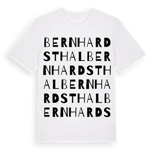 Bernhardsthal ordlek t-shirt – ekologisk bomull t-shirt från Pinshirt