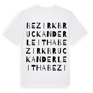 Bezirk Bruck an der Leitha ordlek t-shirt – ekologisk bomull t-shirt från Pinshirt