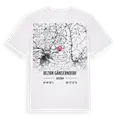 Bezirk Gänserndorf karta t-shirt