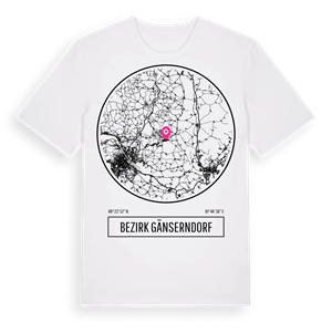 Bezirk Gänserndorf t-shirt – ekologisk bomull t-shirt från Pinshirt