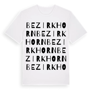 Bezirk Horn ordlek t-shirt – ekologisk bomull t-shirt från Pinshirt