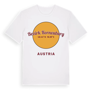 Bezirk Korneuburg cirkel t-shirt – ekologisk bomull t-shirt från Pinshirt