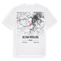 Bezirk Mödling karta t-shirt
