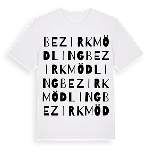 Bezirk Mödling ordlek t-shirt – ekologisk bomull t-shirt från Pinshirt