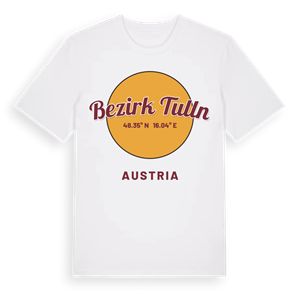 Bezirk Tulln cirkel t-shirt – ekologisk bomull t-shirt från Pinshirt