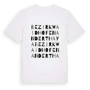 Bezirk Waidhofen an der Thaya ordlek t-shirt – ekologisk bomull t-shirt från PinShirt