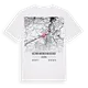 Bezirk Wiener Neustadt karta t-shirt