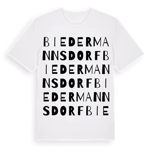 Biedermannsdorf ordlek t-shirt – ekologisk bomull t-shirt från Pinshirt
