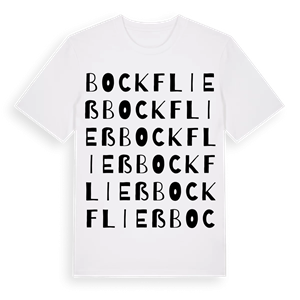 Bockfließ ordlek t-shirt – ekologisk bomull t-shirt från Pinshirt