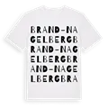 Brand-Nagelberg ordlek t-shirt