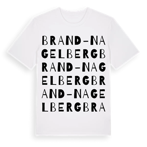Brand-Nagelberg ordlek t-shirt – ekologisk bomull t-shirt från Pinshirt