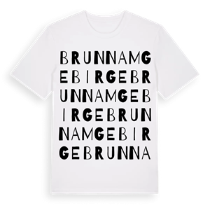 Brunn am Gebirge ordlek t-shirt – ekologisk bomull t-shirt från Pinshirt