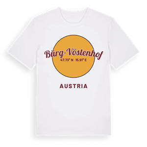 Bürg-Vöstenhof cirkel t-shirt – ekologisk bomull t-shirt från Pinshirt