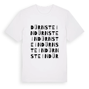 Dürnstein ordlek t-shirt – ekologisk bomull t-shirt från Pinshirt