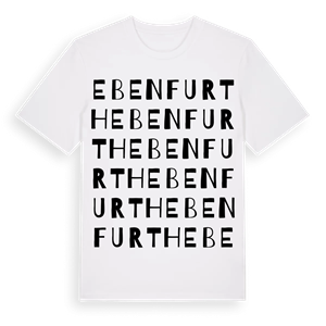 Ebenfurth ordlek t-shirt – ekologisk bomull t-shirt från Pinshirt