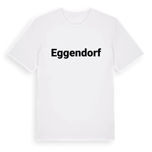 Eggendorf fetstil t-shirt – ekologisk bomull t-shirt från Pinshirt