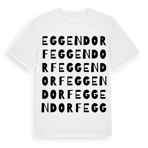 Eggendorf ordlek t-shirt – ekologisk bomull t-shirt från Pinshirt