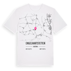 Engelhartstetten karta t-shirt – ekologisk bomull t-shirt från Pinshirt