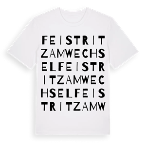 Feistritz am Wechsel ordlek t-shirt – ekologisk bomull t-shirt från Pinshirt