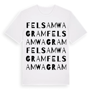Fels am Wagram ordlek t-shirt – ekologisk bomull t-shirt från Pinshirt