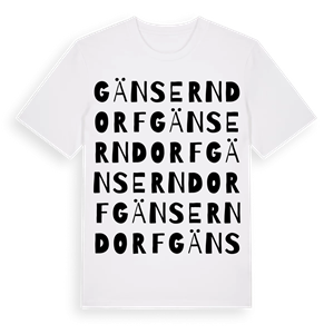 Gänserndorf ordlek t-shirt – ekologisk bomull t-shirt från Pinshirt