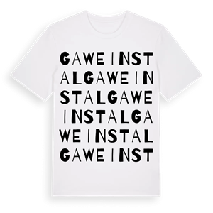 Gaweinstal ordlek t-shirt – ekologisk bomull t-shirt från Pinshirt