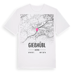 Gießhübl karta t-shirt – ekologisk bomull t-shirt från Pinshirt