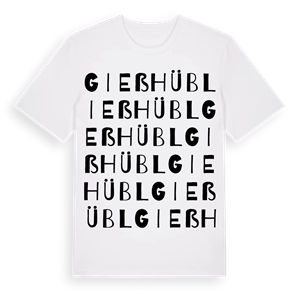 Gießhübl ordlek t-shirt – ekologisk bomull t-shirt från Pinshirt