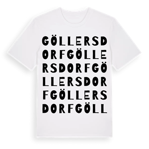 Göllersdorf ordlek t-shirt – ekologisk bomull t-shirt från Pinshirt