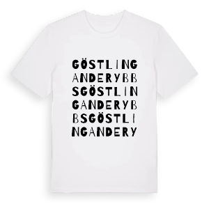 Göstling an der Ybbs ordlek t-shirt – ekologisk bomull t-shirt från Pinshirt