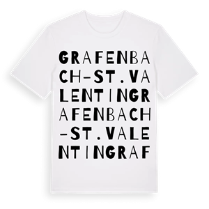 Grafenbach-St. Valentin ordlek t-shirt – ekologisk bomull t-shirt från Pinshirt
