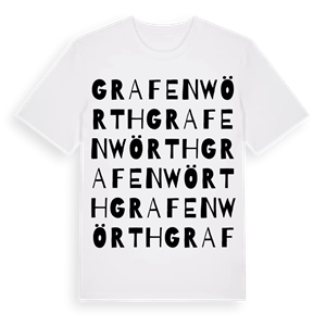 Grafenwörth ordlek t-shirt – ekologisk bomull t-shirt från Pinshirt