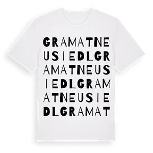 Gramatneusiedl ordlek t-shirt – ekologisk bomull t-shirt från Pinshirt