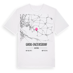 Groß-Enzersdorf karta t-shirt – ekologisk bomull t-shirt från Pinshirt