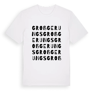 Groß Gerungs ordlek t-shirt – ekologisk bomull t-shirt från Pinshirt