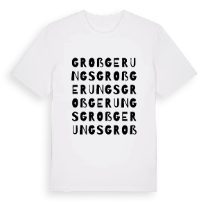 Groß Gerungs ordlek t-shirt – ekologisk bomull t-shirt från Pinshirt