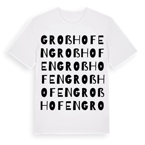 Großhofen ordlek t-shirt – ekologisk bomull t-shirt från Pinshirt