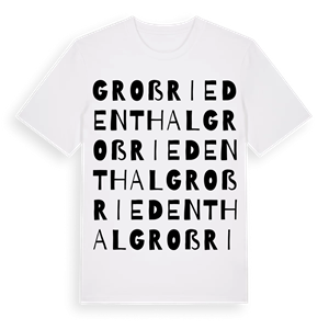 Großriedenthal ordlek t-shirt – ekologisk bomull t-shirt från Pinshirt